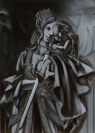 Концепт арт Статуи женщины с ребёнком