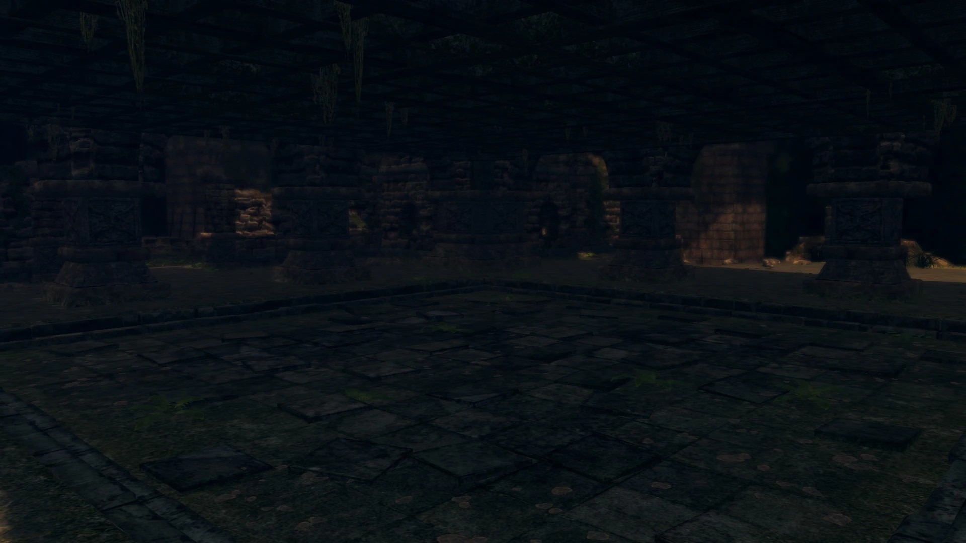 Нижний уровень руин