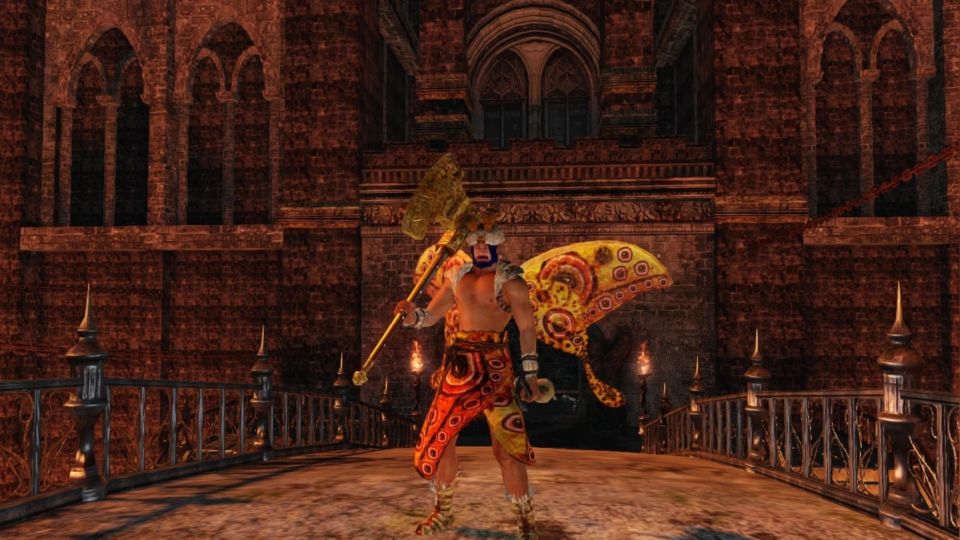 Игрок с большим золотым топором