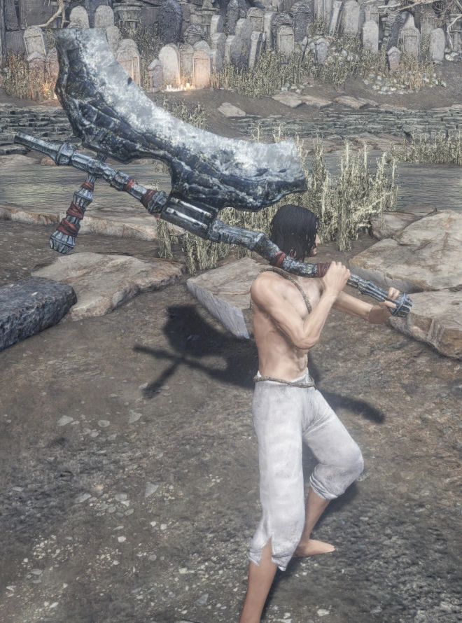 Двуручный хват.