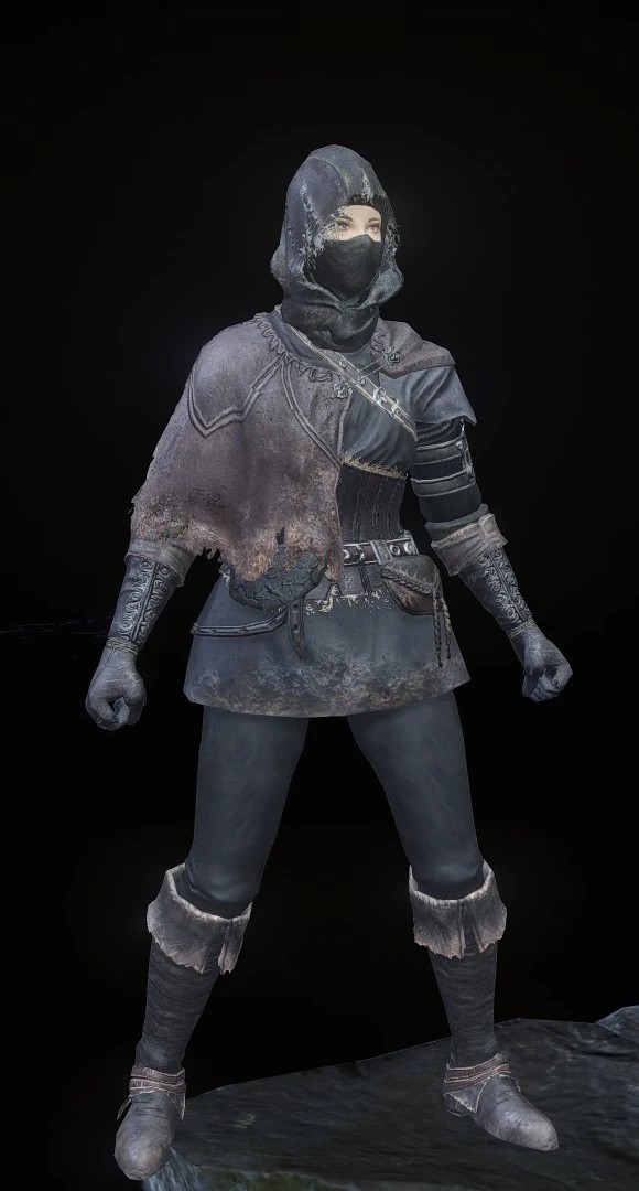 Сет черной кожаной брони (Dark Souls III)