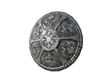 Железный круглый щит