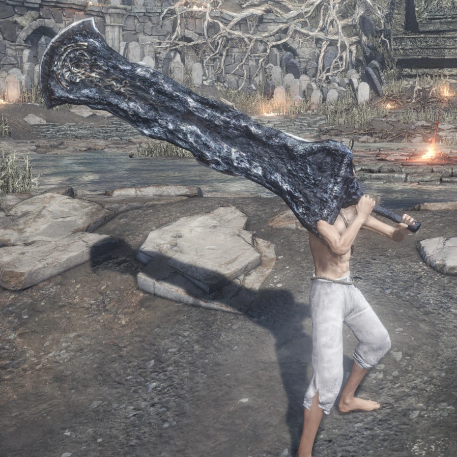 Двуручный хват.