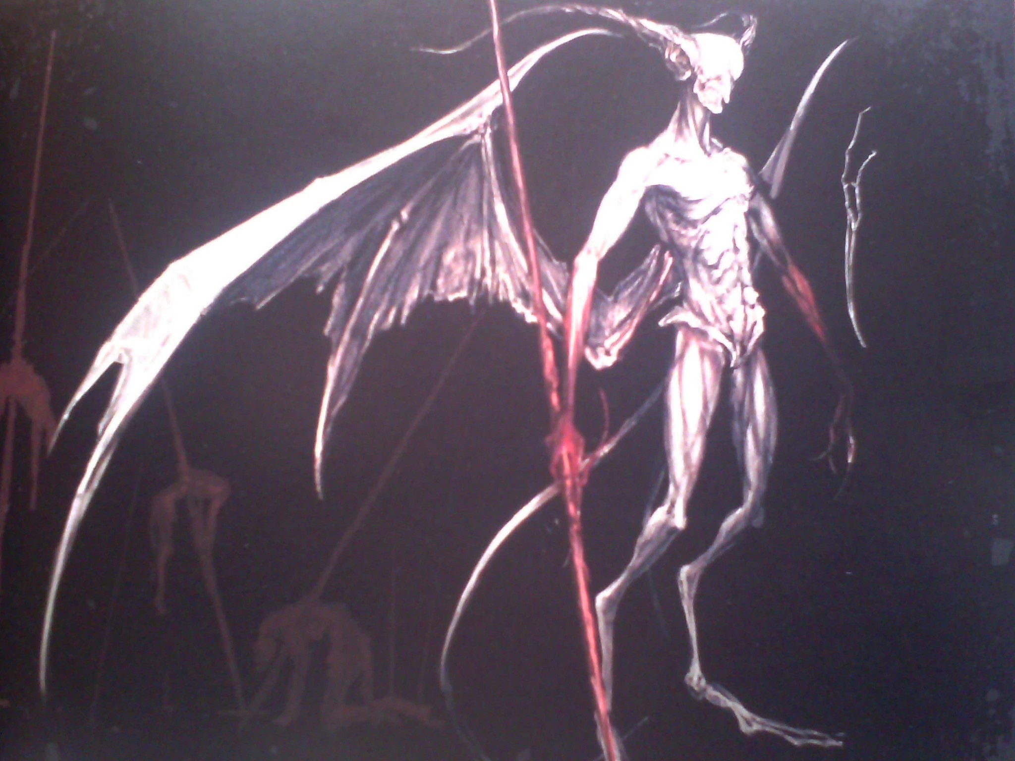 Арт Демона-летучей мыши.