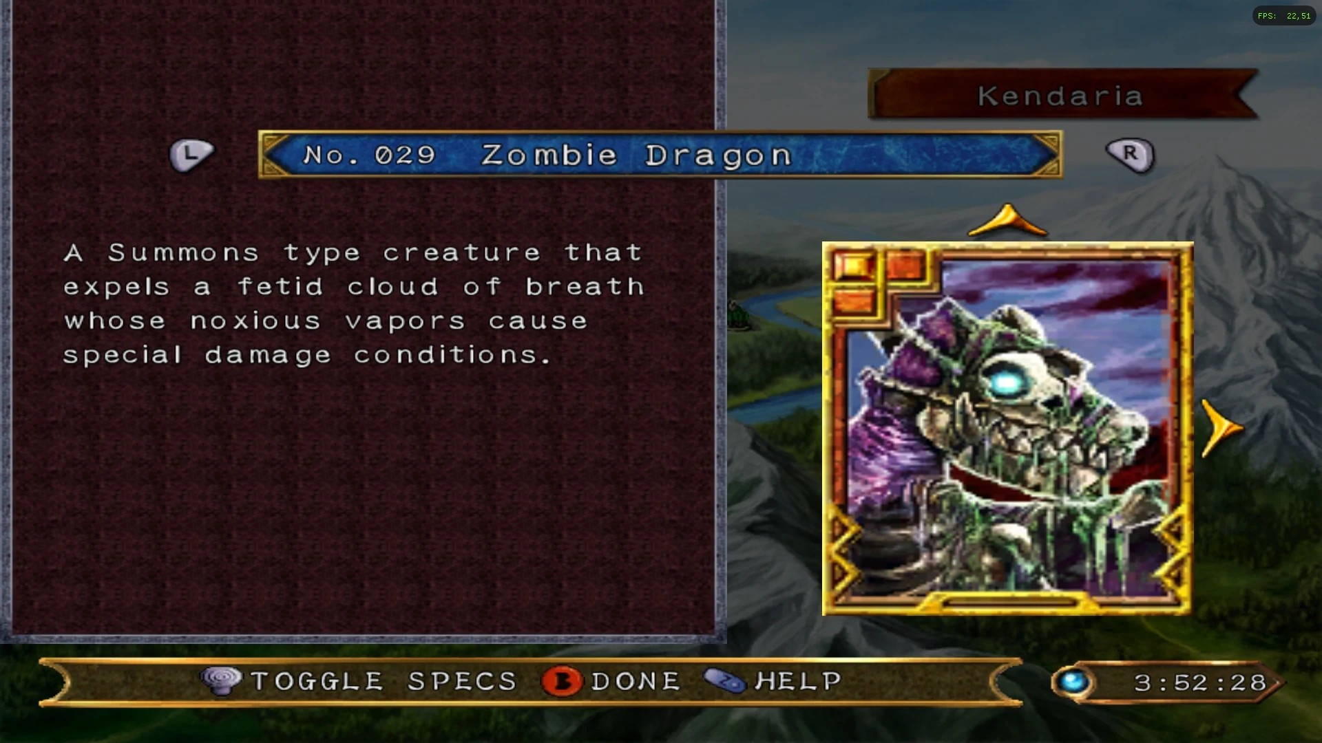 Описание используемой карты #1