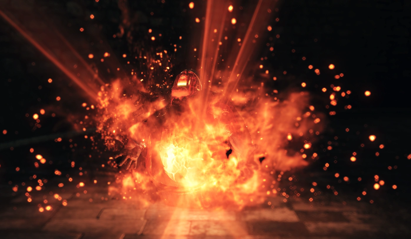 во время взрыва