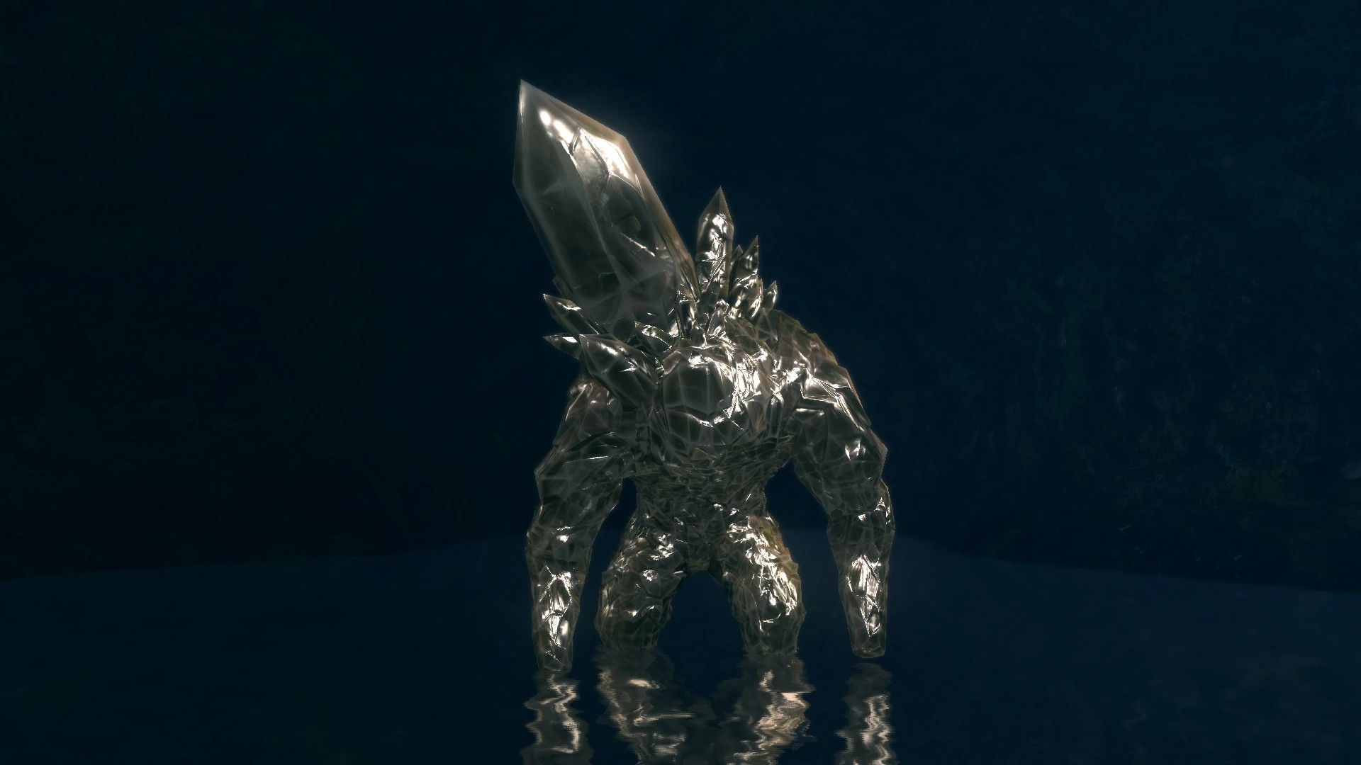 Золотой Кристальный Голем