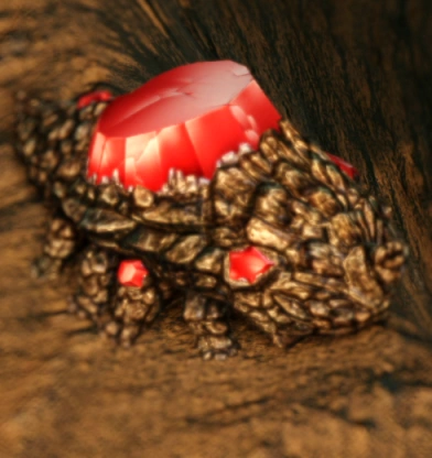 Красная кристальная ящерка