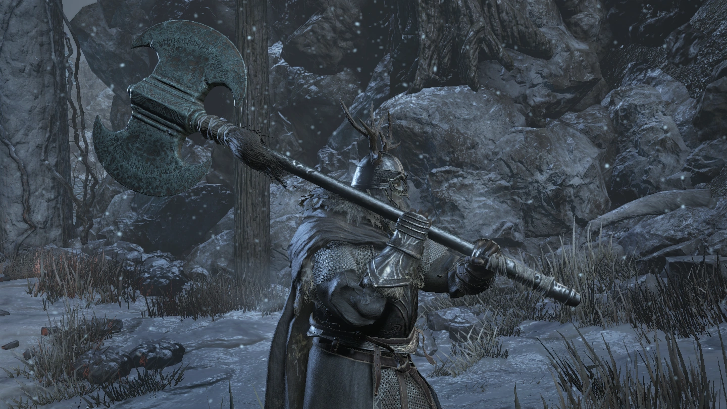 Двуручный хват.