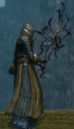 Двуручный хват.