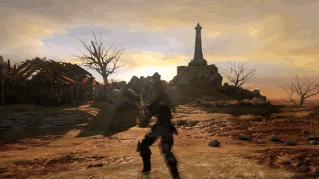 Обычная двуручная атака.