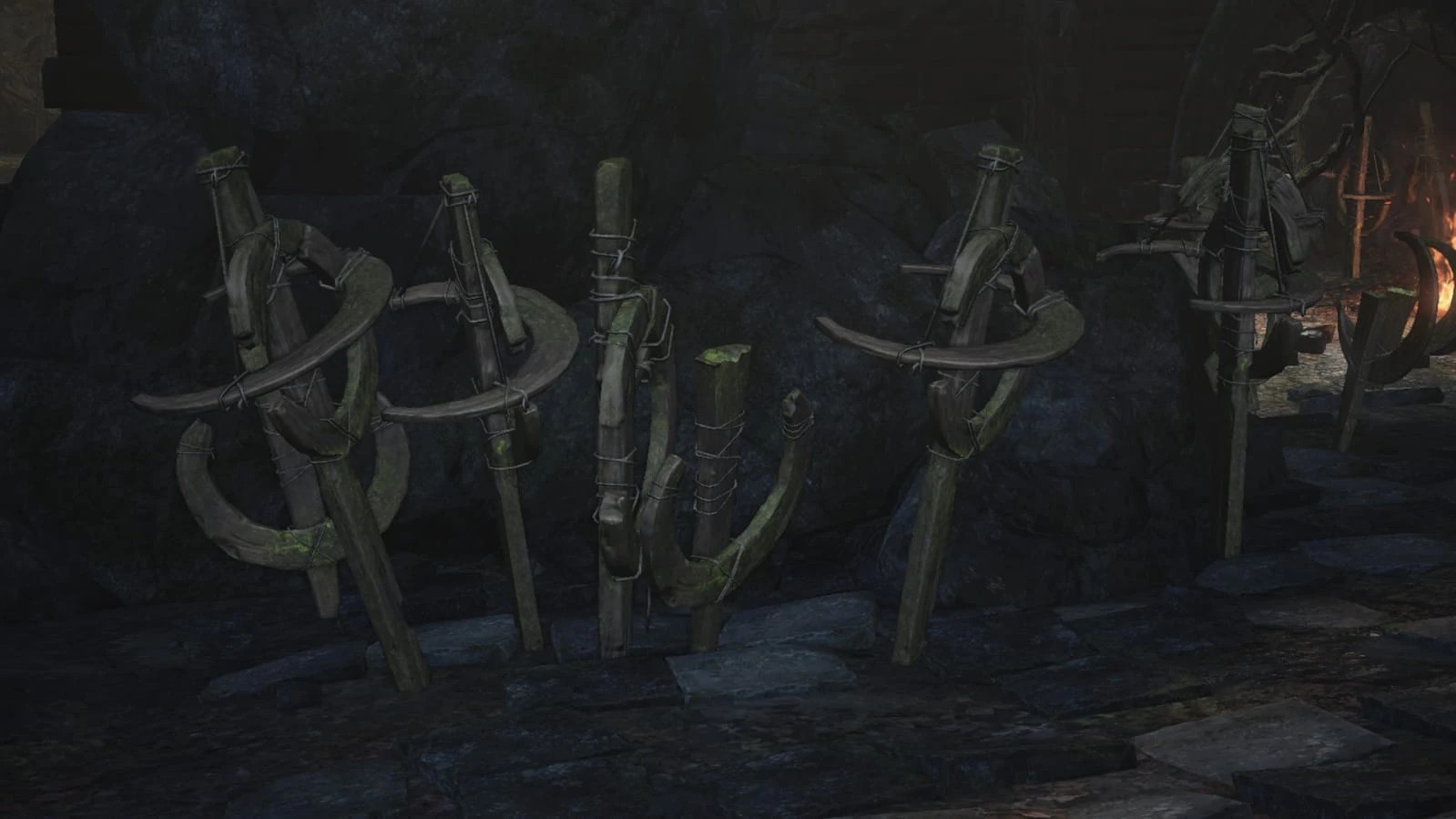 Символы в пути жертв и цитадели Фаррона, похожие на меч признания.