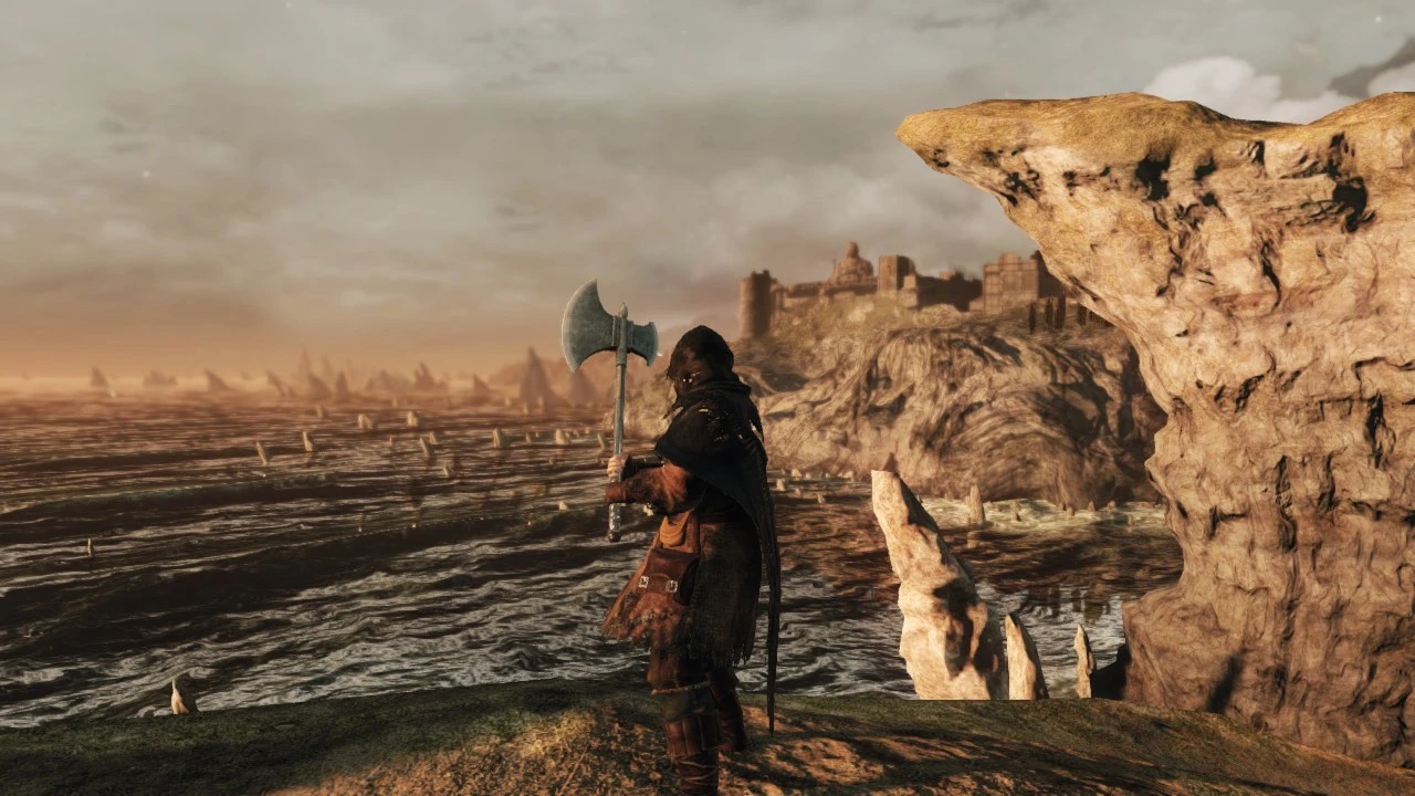 Секира в двуручном хвате