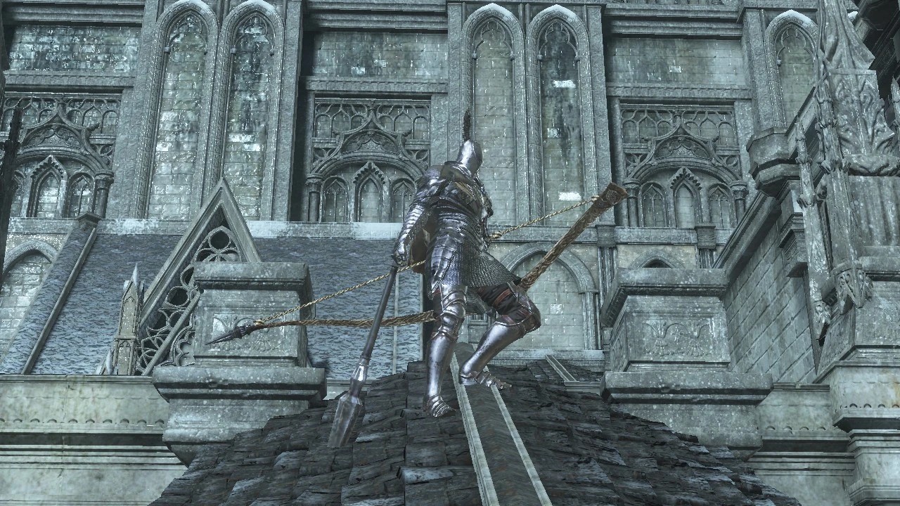 С луком драконоборца.