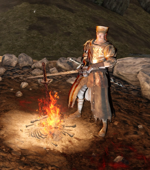 Призрак возле костра