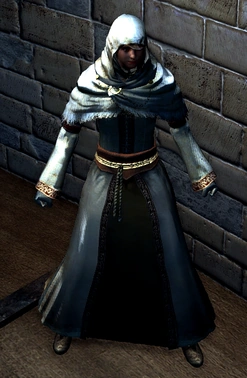 Персонаж в сете девы в Архивах Герцога