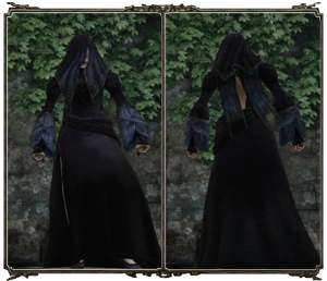 Сет черной ведьмы с вуалью