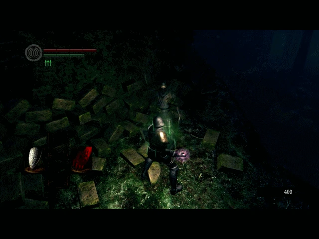 На нем не срабатывает захват Тёмной Рукой