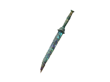 Каменный мозаичный меч