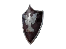 Щит с серебряным орлом