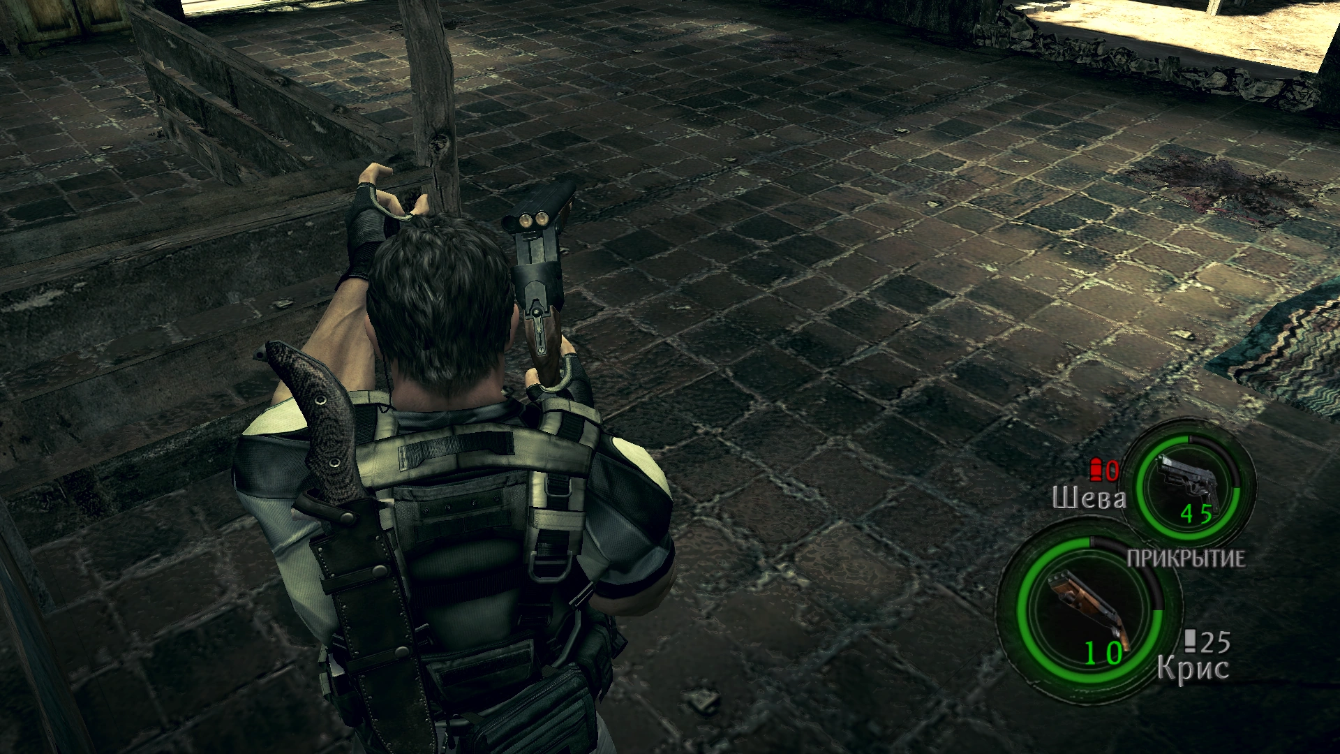 Chris reloading Hydra 2 RE5.png