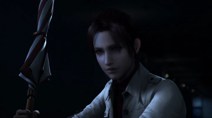 Клэр с зонтиком